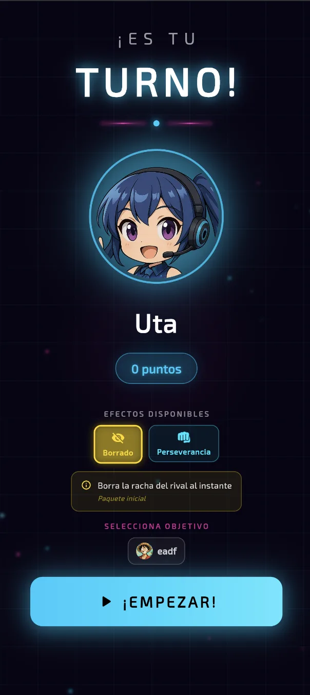 Utagami multijugador - ¡Es tu turno! con power-ups PvP disponibles